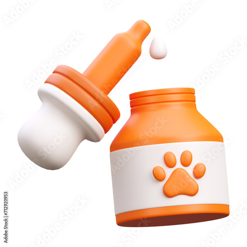 bottle of medicine pet icon