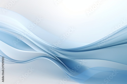 Abstract blue color wallpaper design with swirl and waves pattern