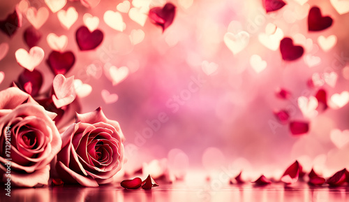 Valentine s day illustration  background  romantic   heart background