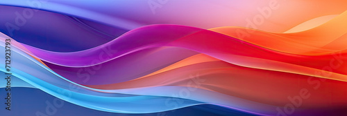3d abstract colorful wave background,  elegant blue and purple curves wave background, banner