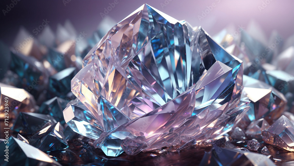Close-up of shiny crystals, background Close-up of shiny crystals, background