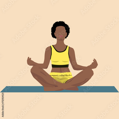 yoga in the lotus position