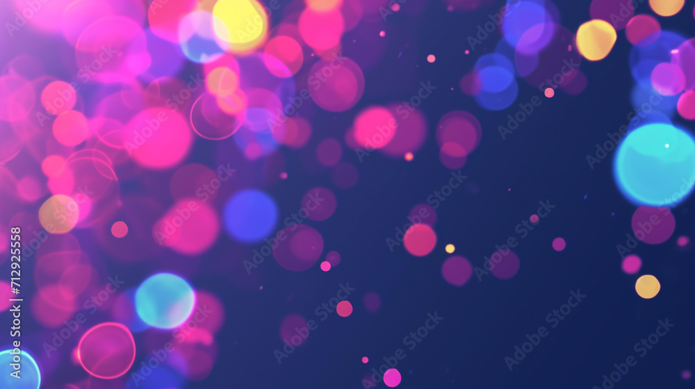 Gradient Abstract Colorful Dynamic Bokeh Background Animation. Copy paste area for texture. Celebration background.