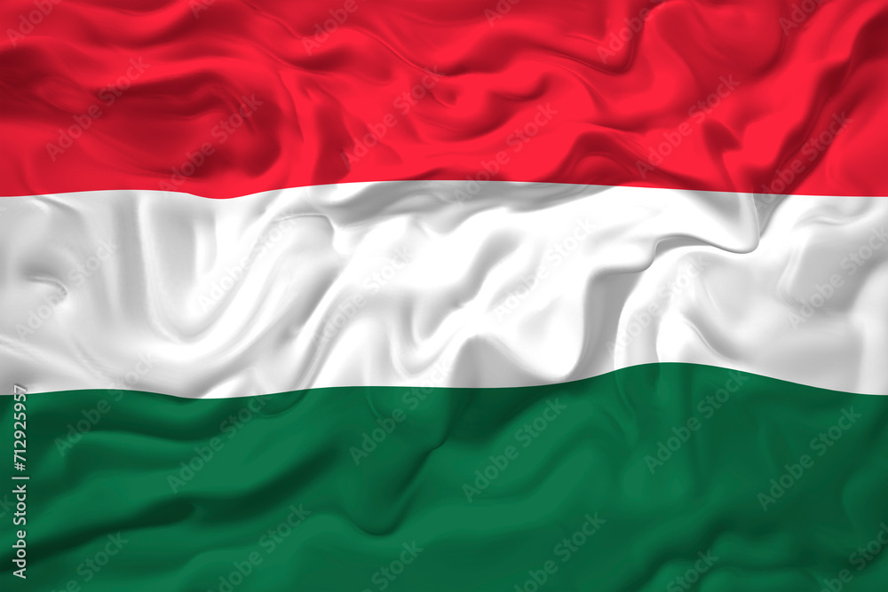 National flag of Hungary. Background for editors and designers. National holiday
