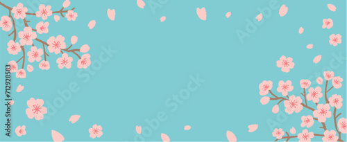 桜のイラストのフレーム