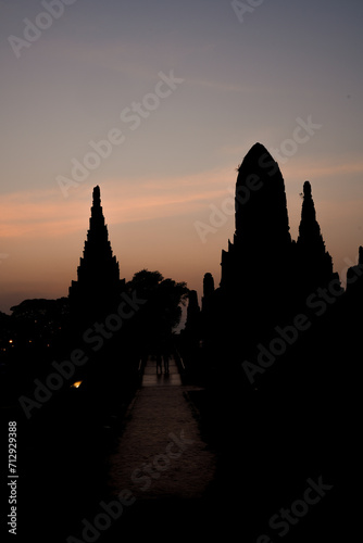 Wat Chaiwatthanaram Ayutthaya Province  Thailand  built in the reign of King Prasat Thong in 1630  taken on 14 January 2024.