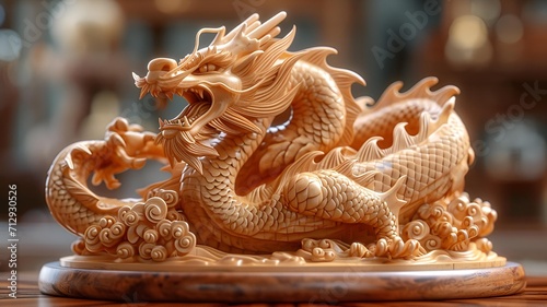 chinese dragon wood © eevnx