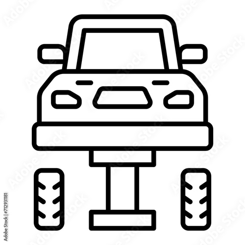   Tire Change line icon