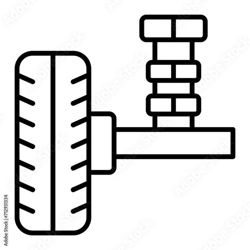   Damper line icon