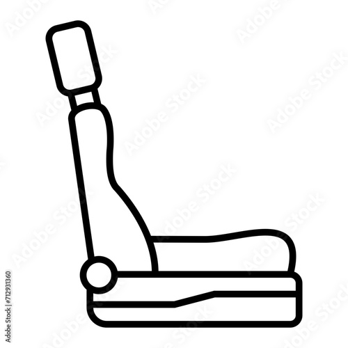   Car Seat line icon