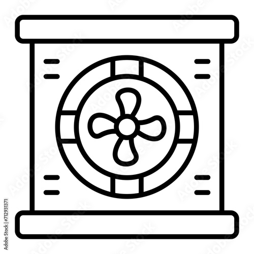   Engine Fan line icon