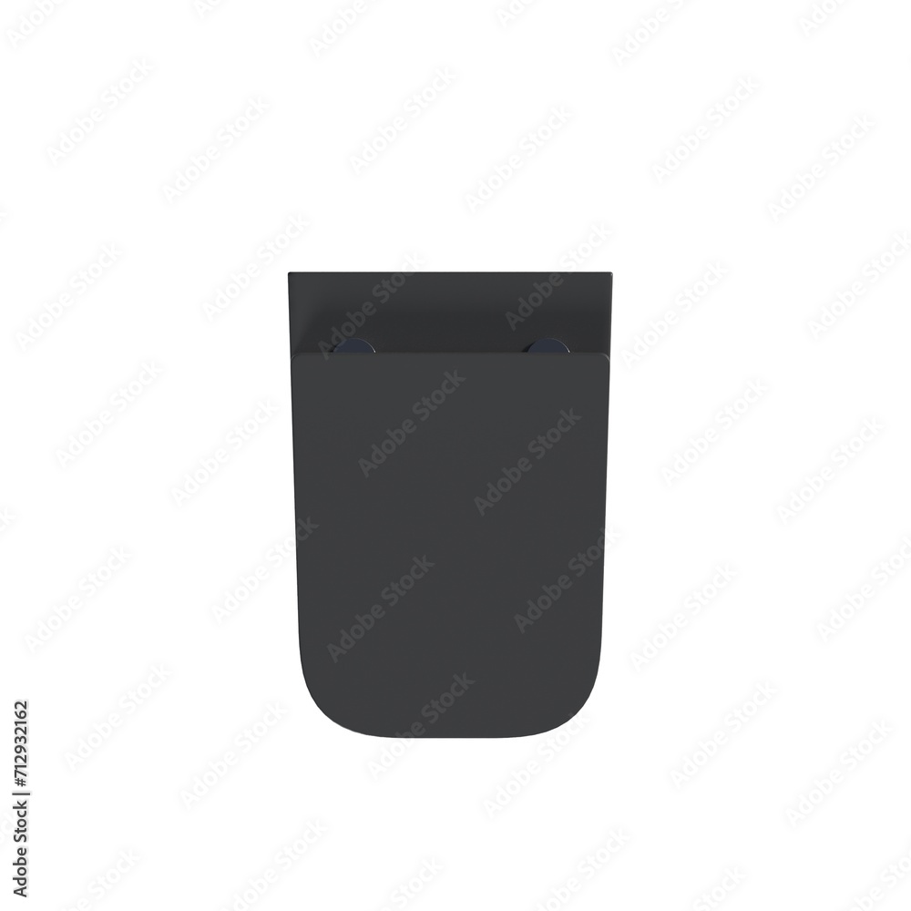 Lavatory pan isolated on a white background, bidet, 3D illustration, and CG render Lavatory pan isolated on a white background, bidet, 3D illustration, and CG render