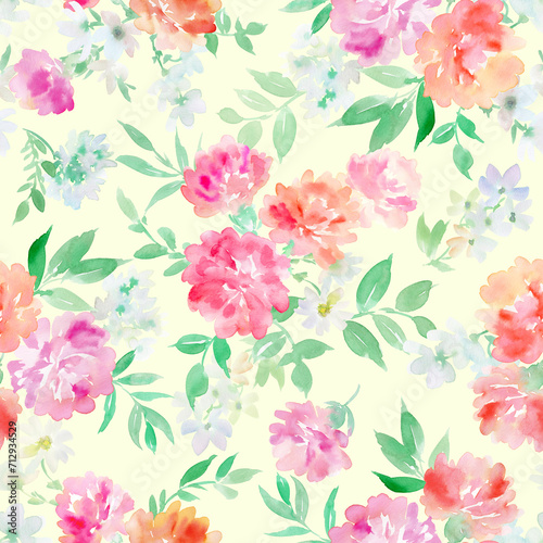 Wallpaper Mural 水彩で描いたカーネーションのシームレスパターン	
 Torontodigital.ca