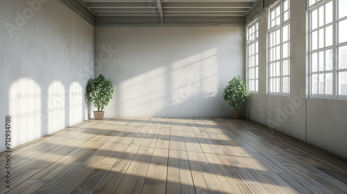 Empty room interior background