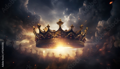 Beautiful crown background photo