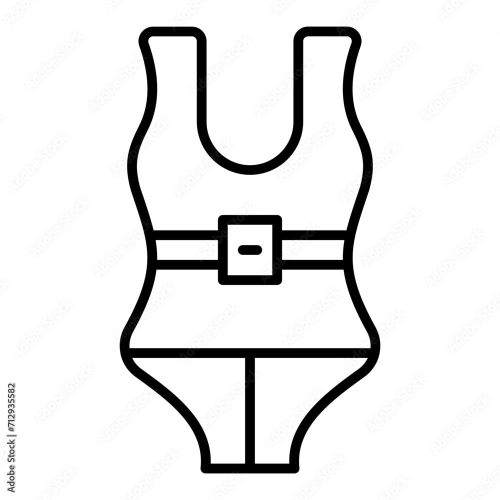 Swimsuit line icon Swimsuit line icon