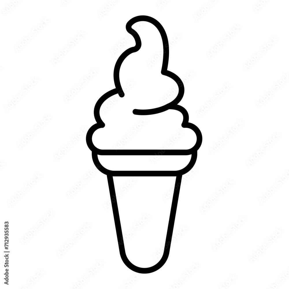 Ice Cream Cone line icon Ice Cream Cone line icon
