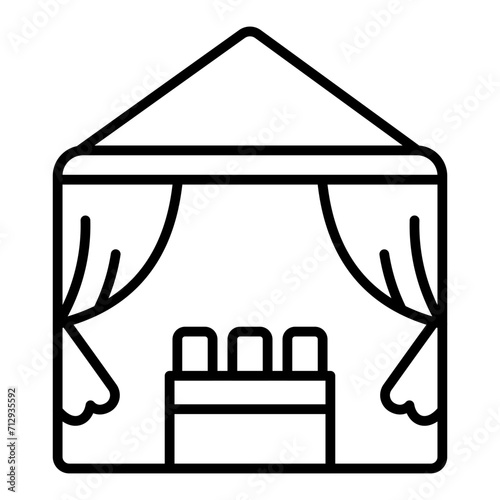   Cabana line icon