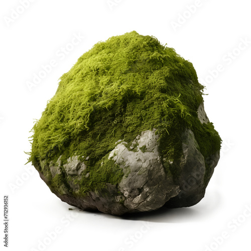 realistic nature large mossy rocks. stones with moss. isolated on transparent, PNG or white background. big overgrown stones for natural garden yard decoration. 