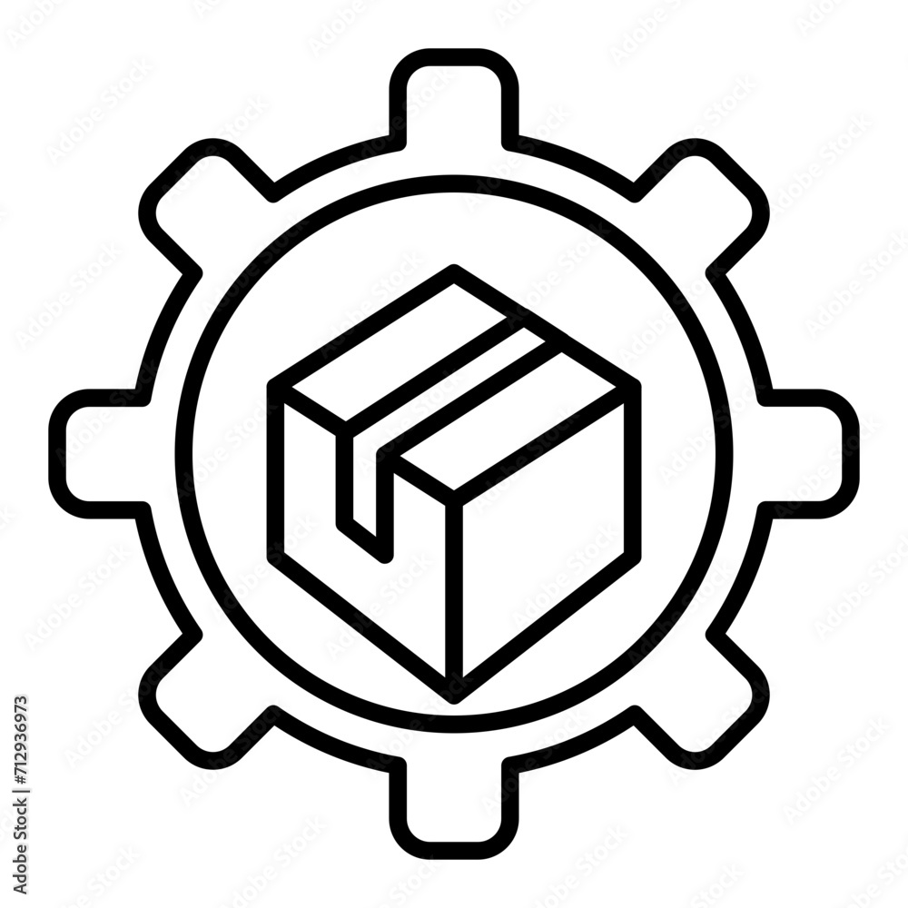   Ecopackaging options line icon
