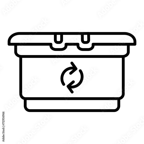   Packaging reduction line icon