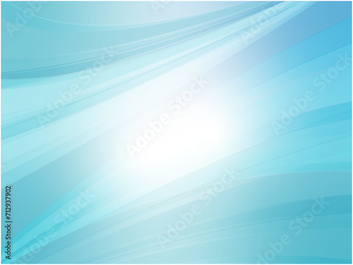 爽やかなライトブルーの波形背景素材