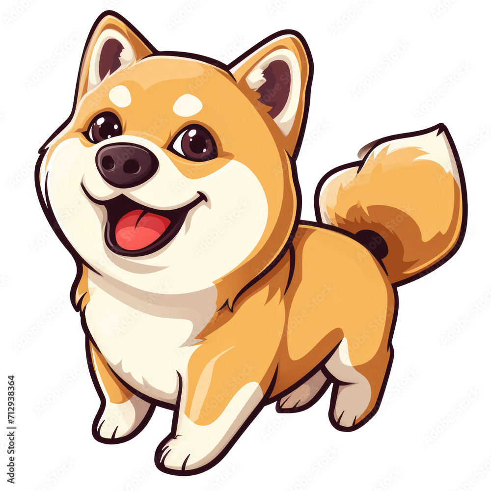 Cute dog, Sticker, Playful, on transparent background, png Cute dog, Sticker, Playful, on transparent background, png