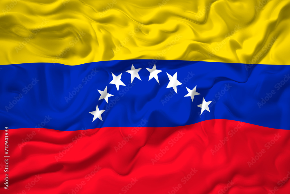 National flag of Venezuela. Background with flag of Venezuela. National flag of Venezuela. Background with flag of Venezuela.