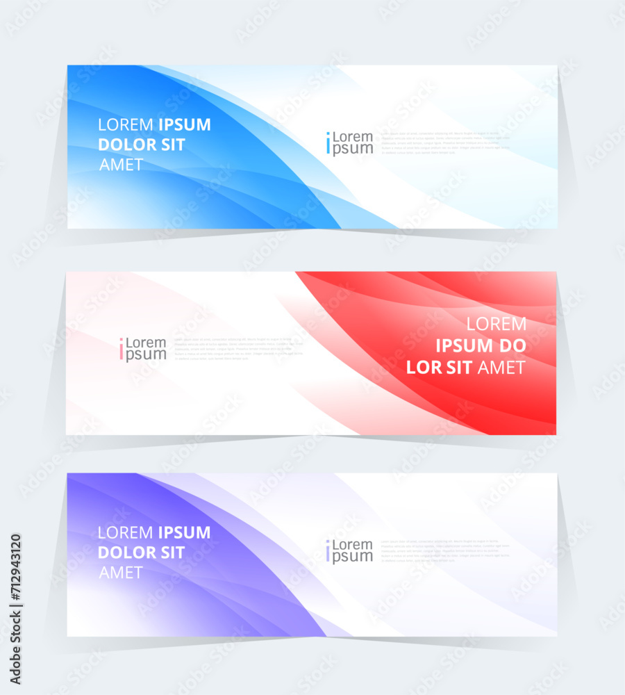 Fototapeta premium Geometric banner design with Vector presentation template.