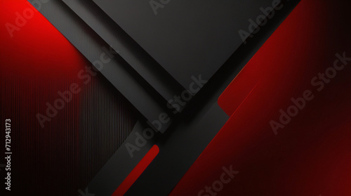 Abstraktes Rot und Schwarz sind helle Muster mit einem Farbverlauf mit Bodenwand, Metallstruktur, weichem Tech-Hintergrund, diagonalem Hintergrund, schwarz, dunkel, elegant, sauber und modern. photo