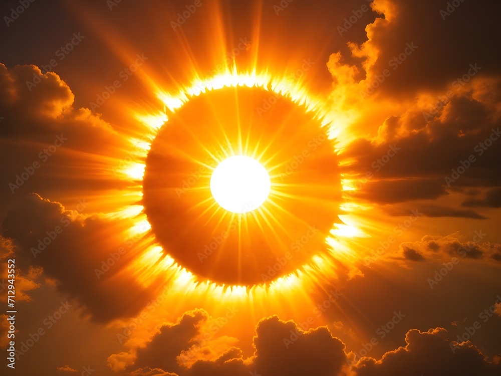 Fototapeta premium sun in the sky