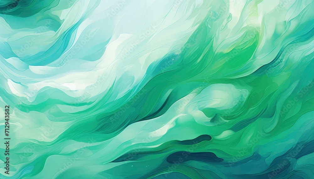 Fototapeta premium Abstract painting wavy background