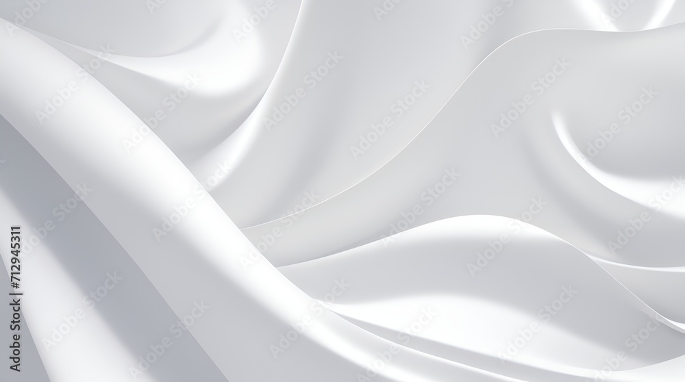 A mesmerizing 3D rendering of a luxurious white silk fabric background, adorned with elegant wrinkles. Pure opulence in every thread. A mesmerizing 3D rendering of a luxurious white silk fabric background, adorned with elegant wrinkles. Pure opulence in every thread.