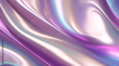 Prepare to be enchanted by the sheer elegance of a glistening silk fabric background, showcasing a captivating interplay of purple and blue tones. Its exquisite wrinkles lend a touch