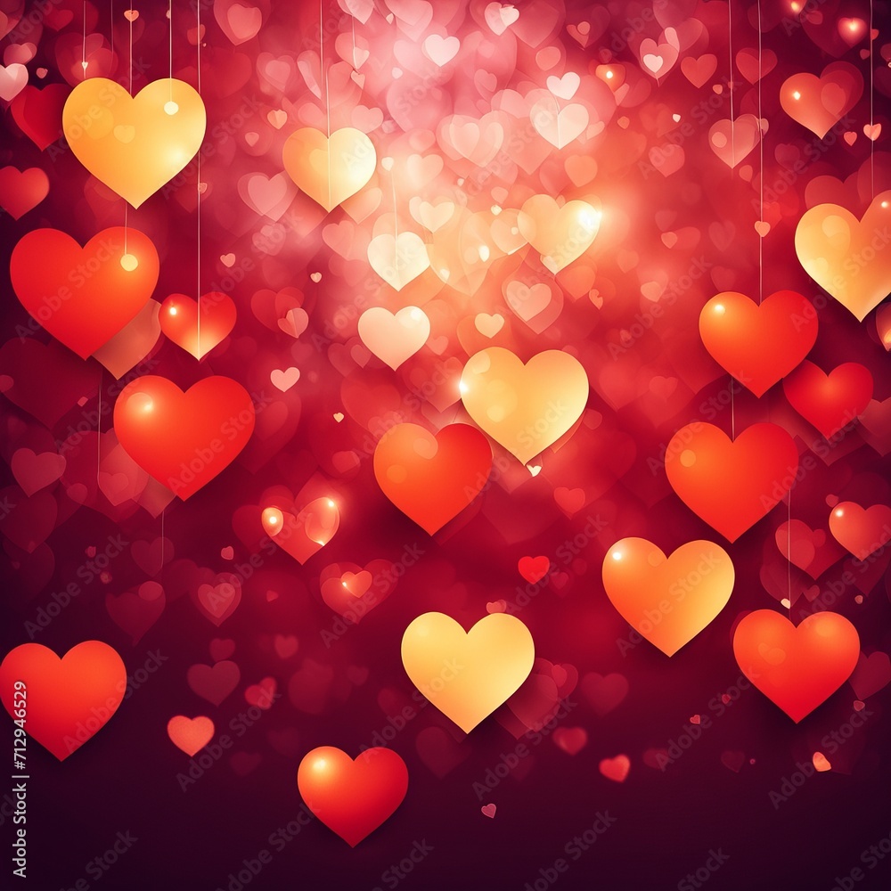 Red and Pink Abstract background with bokeh background Red and Pink Abstract background with bokeh background