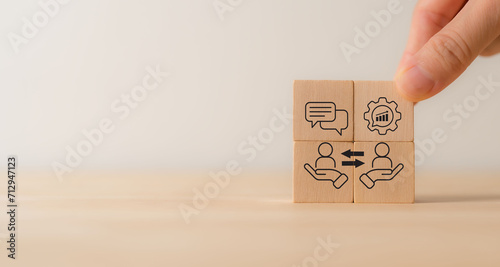фотографія Feedback and coaching, performance management concept