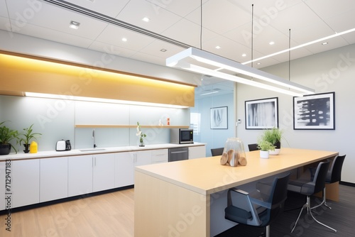 led lighting in a sleek office interior