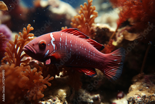 underwater world macro - red sea cucmber
