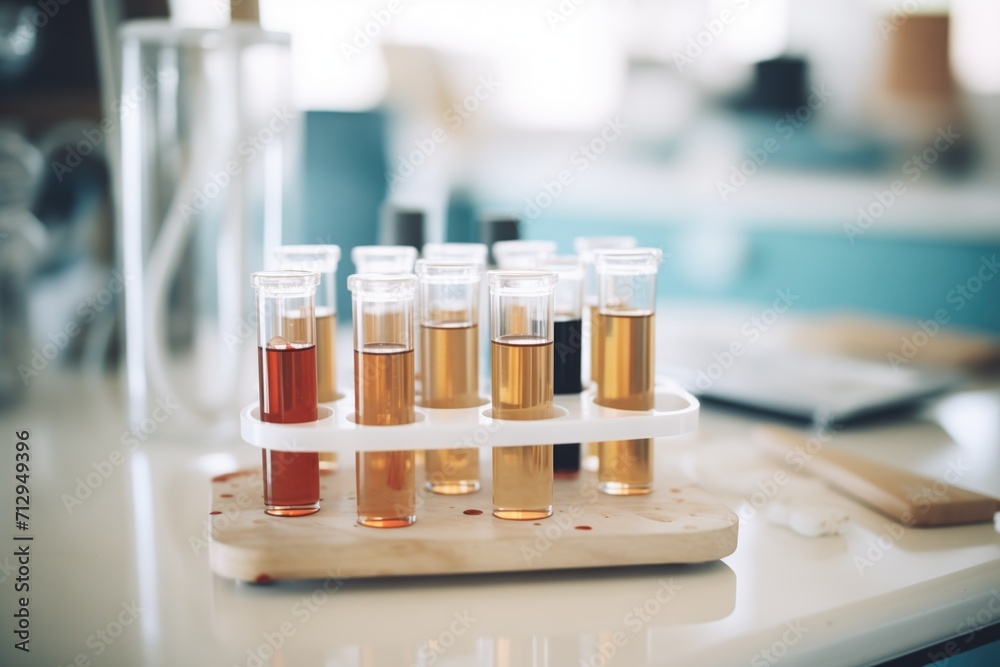 blood samples in vials ready for testing blood samples in vials ready for testing