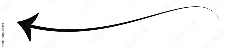 Fototapeta premium Long arrow vector icon. Black horizontal double arrow. Vector design. 22.11.