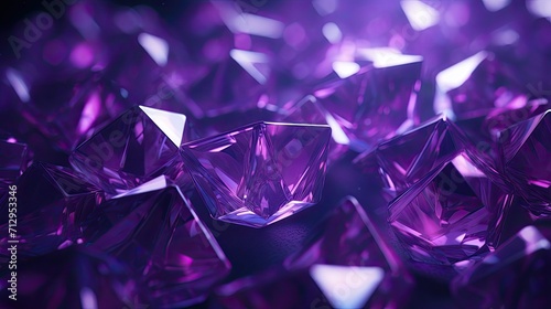 Background with neon purple diamonds arranged in a repeating pattern with a bokeh effect and color correction