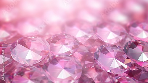 Background with pink diamonds arranged in a checkerboard pattern with a kaleidoscope effect and color gradient