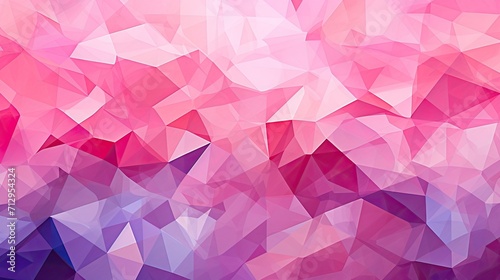 An abstract pattern with geometric shapes in shades of pink and purple