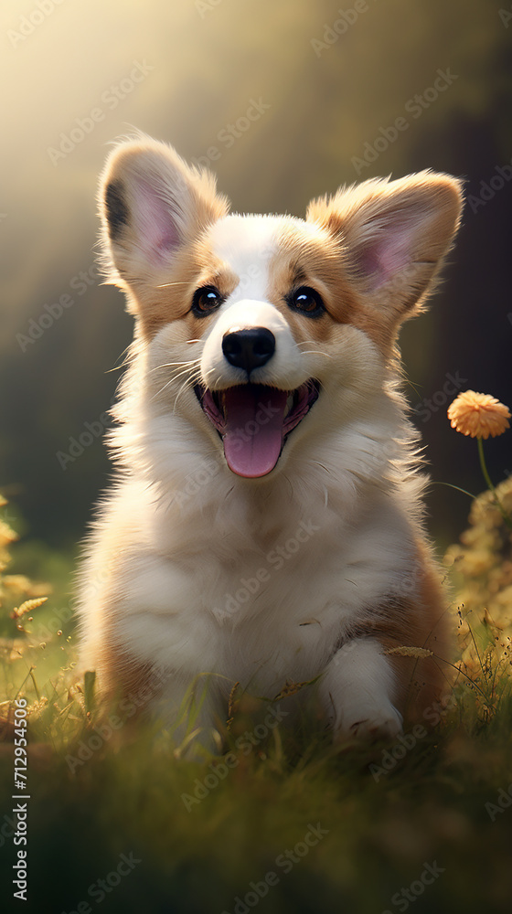 Cute Puppy playing with Jungle.
Cute Puppy playing with Jungle.