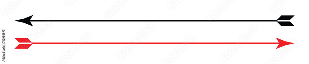 Long arrow vector icon. Black horizontal double arrow. Vector design. 22.11. Long arrow vector icon. Black horizontal double arrow. Vector design. 22.11.