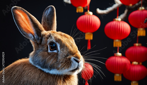 Year of the Rabbit , chinese new year rabbit , chinese new year background © P.W-PHOTO-FILMS