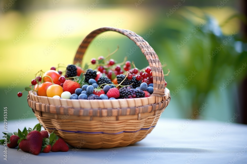 basket of organic seasonal berries for sale basket of organic seasonal berries for sale