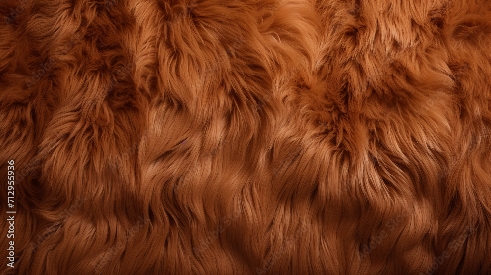 Naklejka premium Brown sheepskin background
