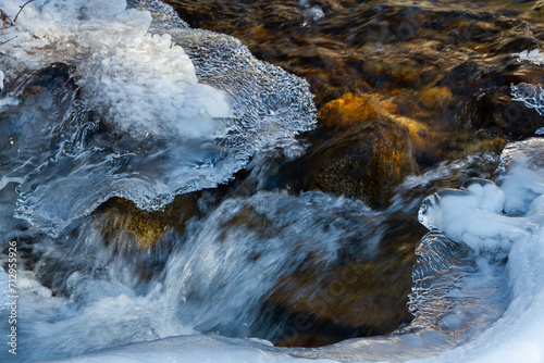 water in thawed area