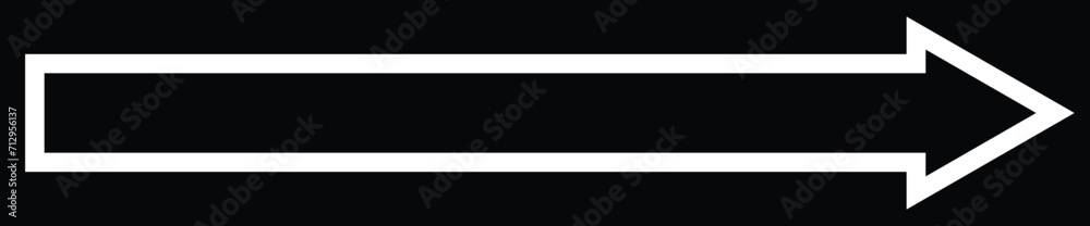 Long arrow vector icon. Black horizontal double arrow. Vector design. 22.11. Long arrow vector icon. Black horizontal double arrow. Vector design. 22.11.